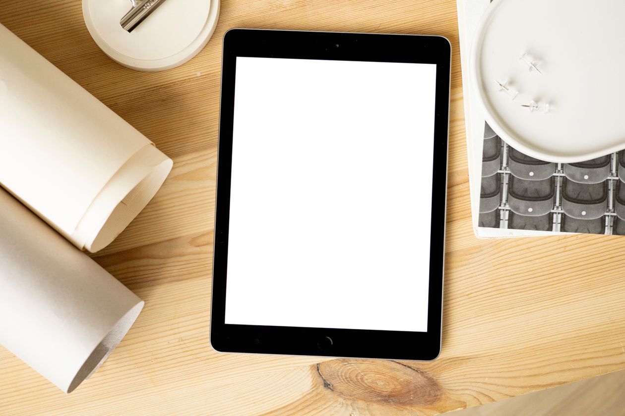 Loud Budget workbook on tablet mockup