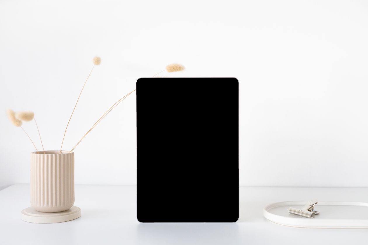 Sunday Reset guide on tablet mockup